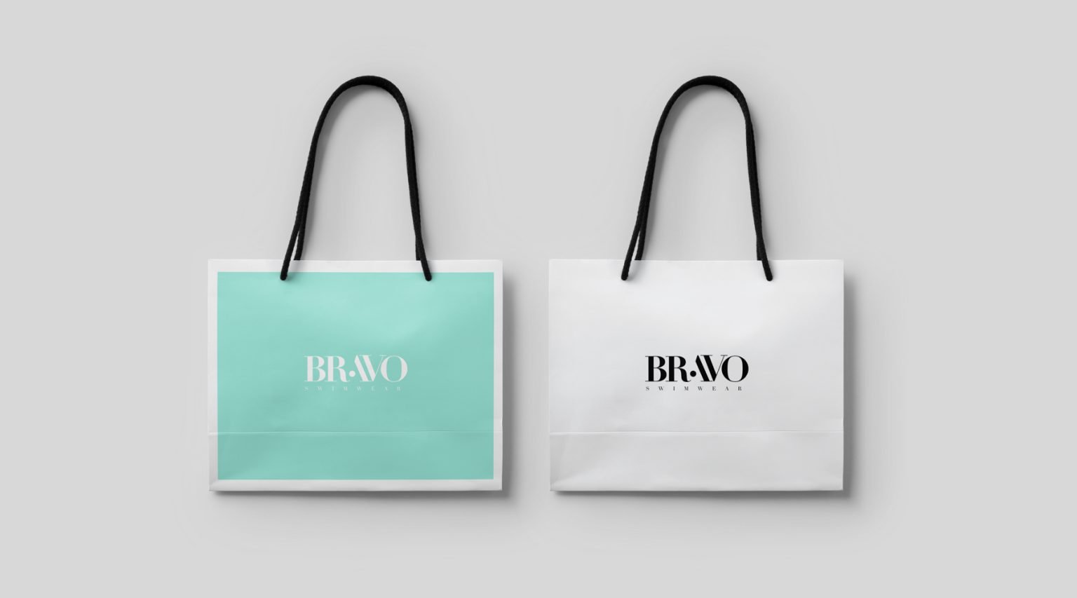 Bravo Swimwear shopping bags