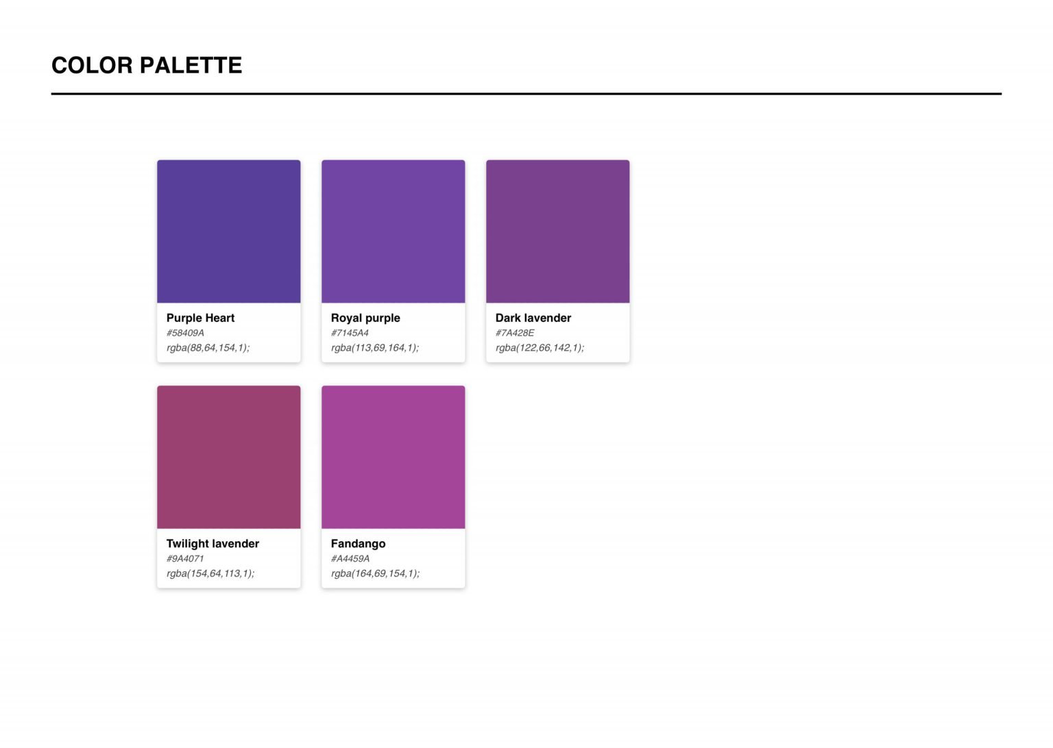 Level Up Luxe Rentals color palette